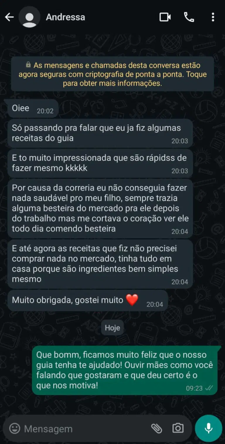 Print de depoimento 4